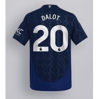 Dres Manchester United Diogo Dalot #20 Gostujuci 2024-25 Kratak Rukav